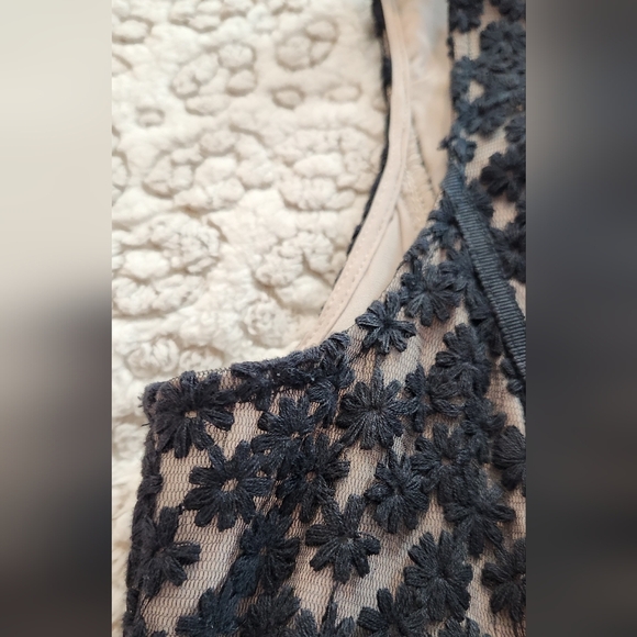 Loft Sleeveless Floral Lace Knee Length  Shift Tunic Sress Stretch 4 - Picture 2 of 7